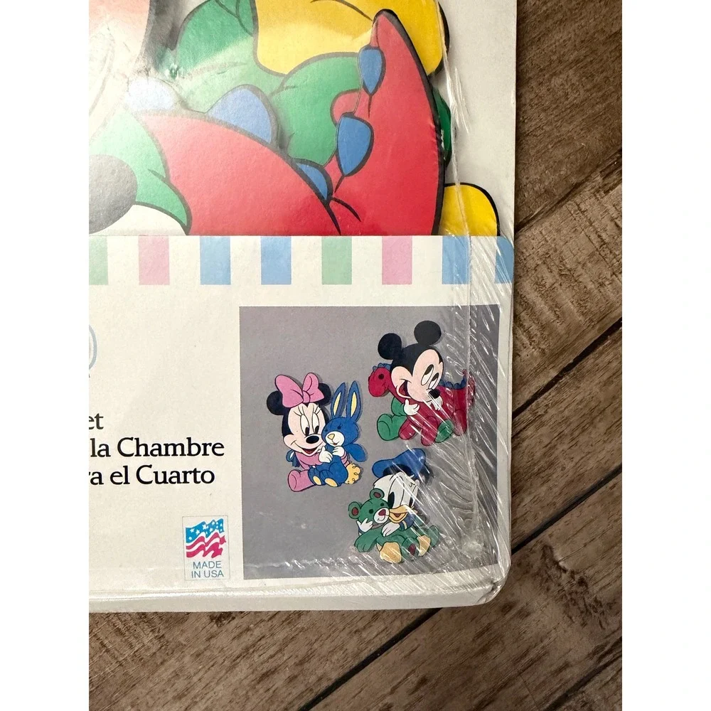 Vintage Disney Babies Room Decor Set Dolly Mickey Minnie Donald Nursery Wall Art